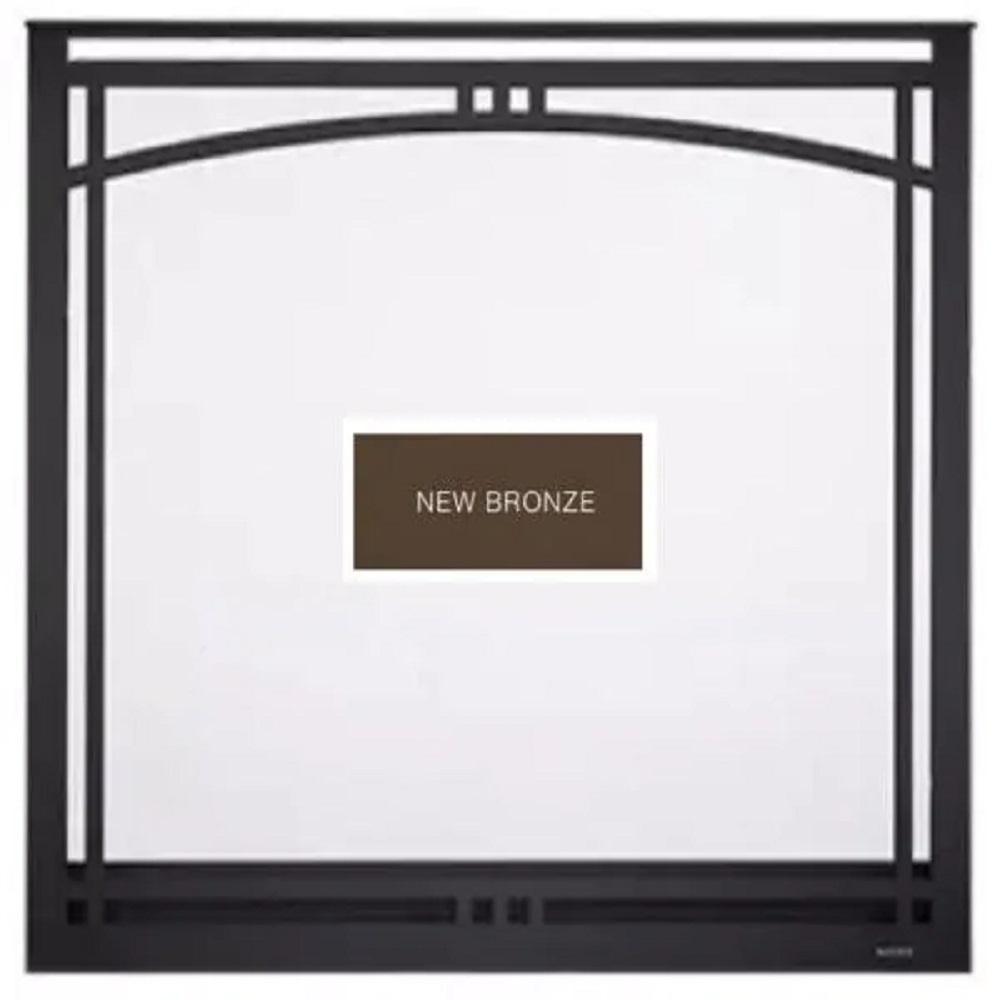 Majestic MANOR36NB Manor Arched Overlap Fit Front With Clearvue Mesh New Bronze
