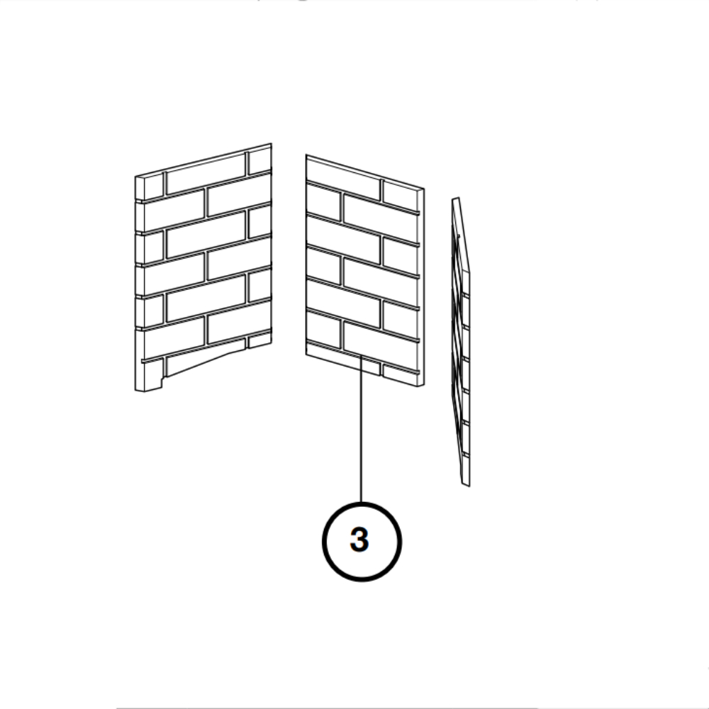 Napoleon DBPAX42NS-1 Decorative Panels : Newport Standard Brick AX42-1