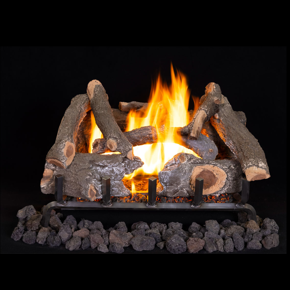 IHP Superior OZARKCHARRED24 24" Ozark Charred Oak 8 pcs Log Set F4736