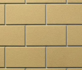 Majestic MMTB42-B Firebrick Yellow Molded Brick Panels Traditional