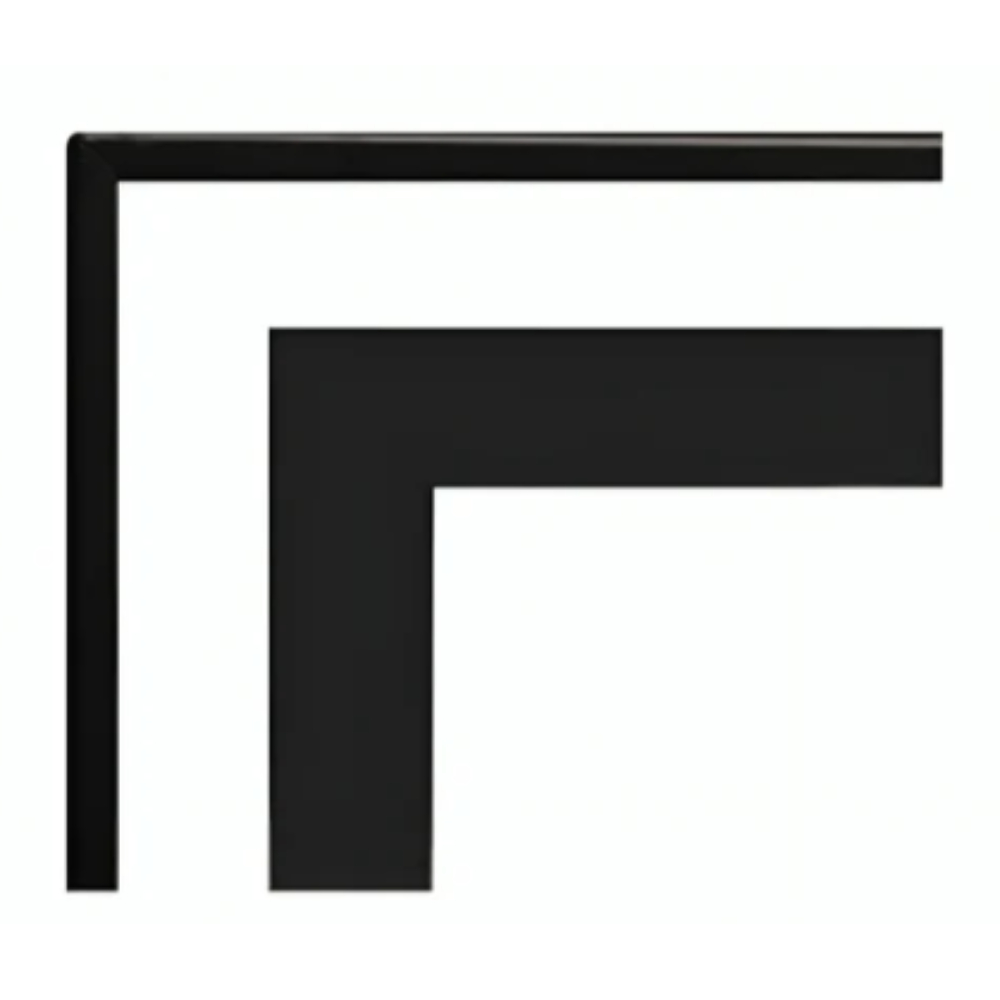 Empire DF481VBL Matte Black .75-inch Beveled Frame