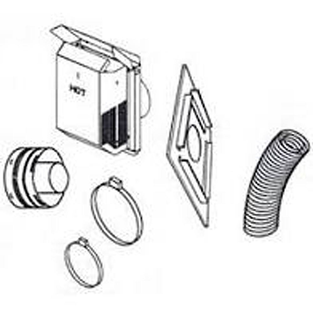 IHP Superior SFKIT24 Flex Square Termination with 24" Compressed Flex Vent 77L89