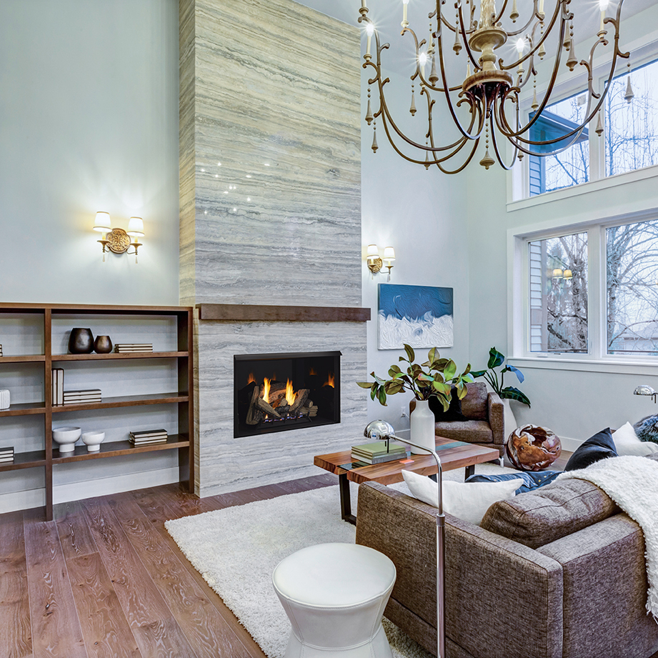 Monessen ACUF42-BD Single-Sided 42" Attribute Universal Circulating Radiant Face Vent Free Firebox /Multitonal Brown