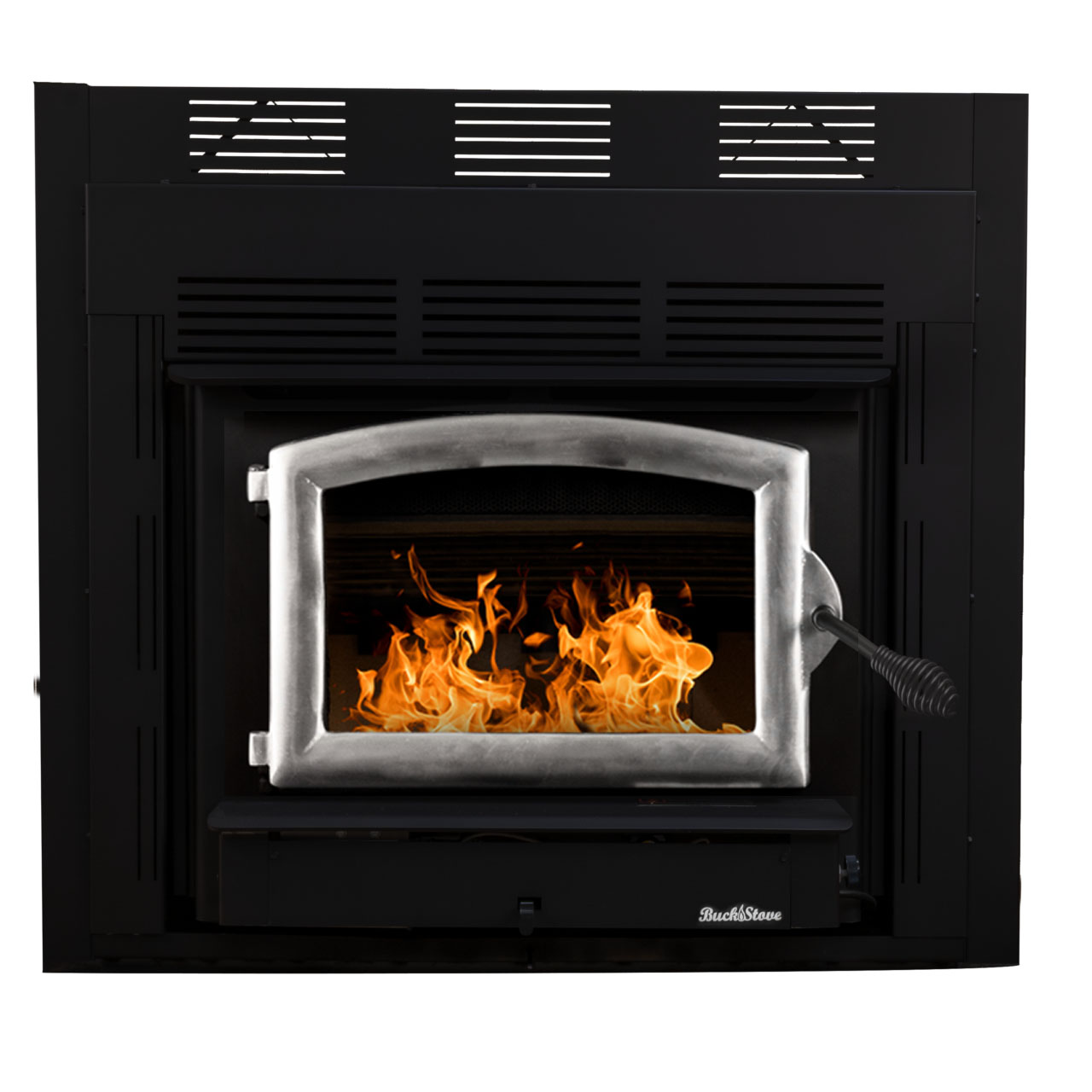 Buck Stove FPZC74P Model ZC74 Zero Clearance Non-catalytic Wood Stove Insert w/ Pewter Door