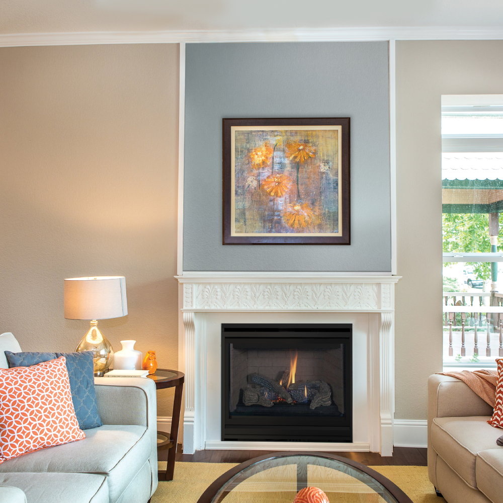 IHP Superior DRT2040DMN-E 40" DV NG Fireplace w/Millivolt Ignition Top/Rear Vent F4956