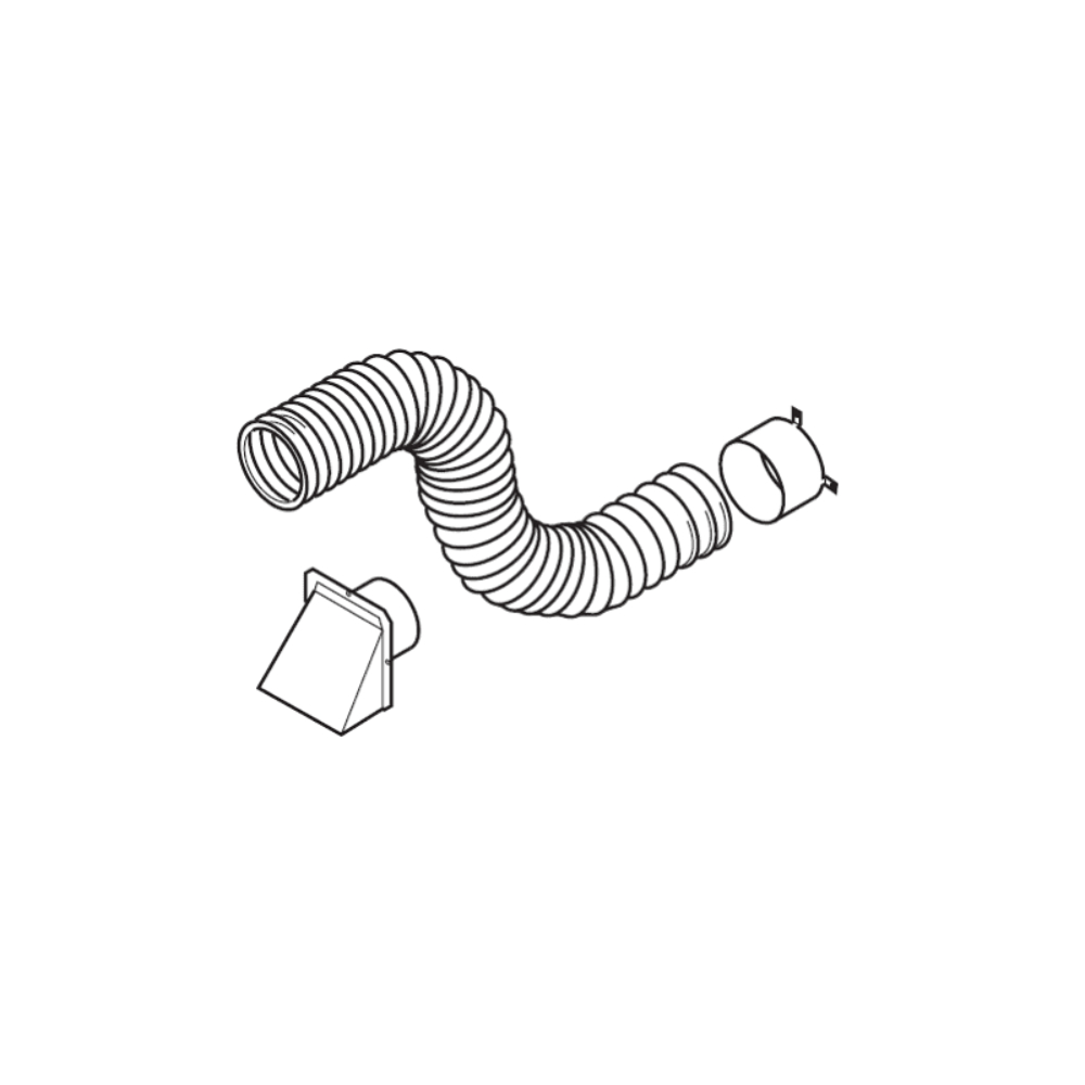 IHP Superior AK4 4" Air Kit with Collar, Hood & 3' Flex F1091