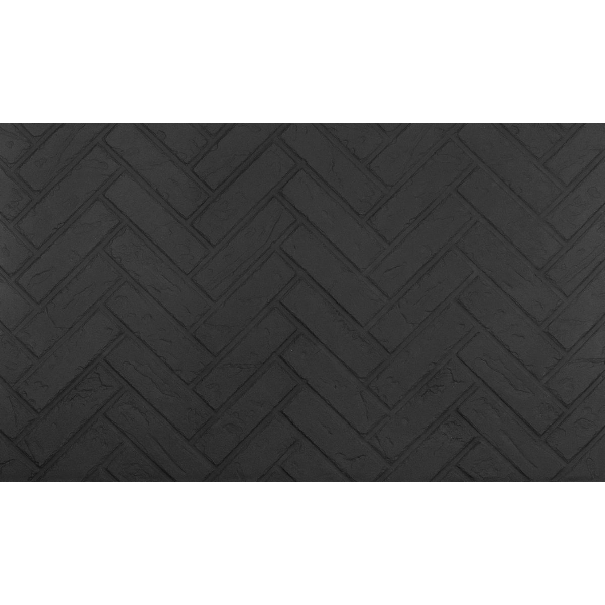 Enhance-a-Fire CH-HBLK 4682 Horizontal 36” x 22” Black Clinker Herringbone 5/8” Thick Premium Fiber Panels 2-Set