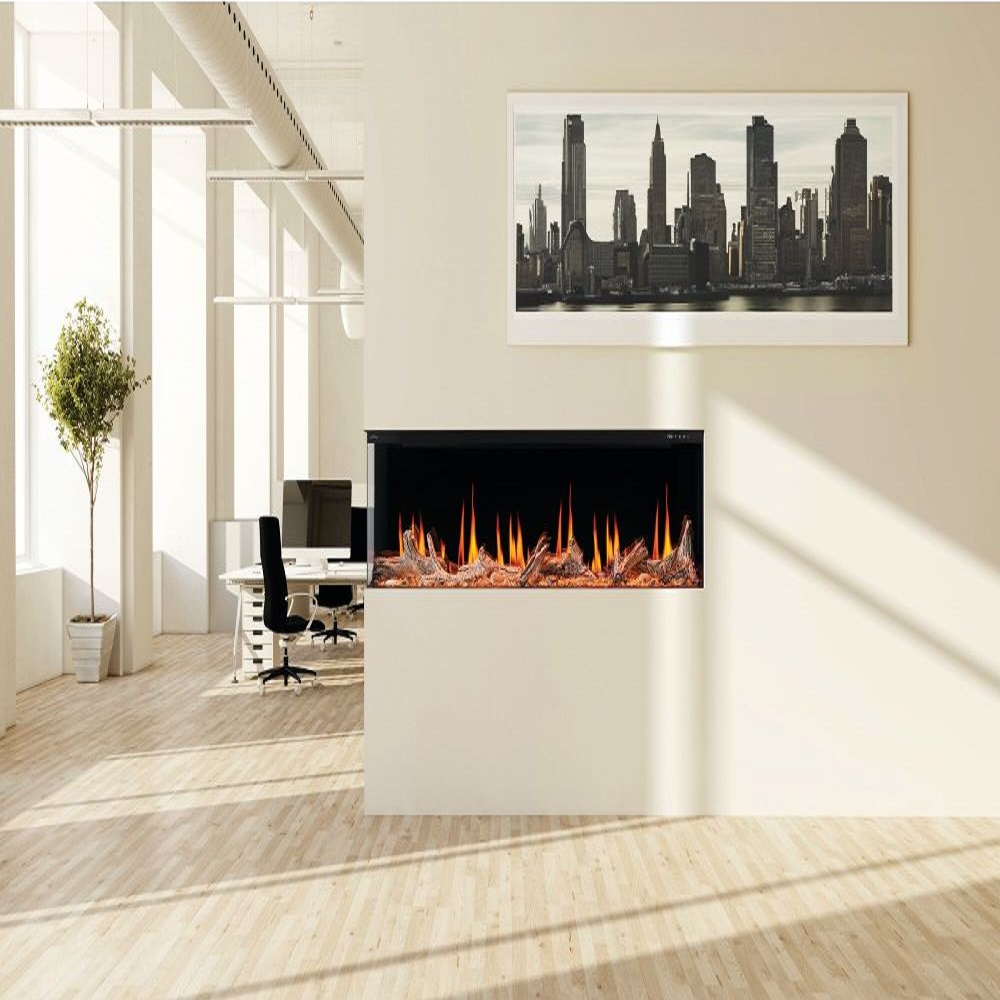 Napoleon NEFL65LCD-3SV Luminex 65" LCD Electric Linear Built-in Fireplace