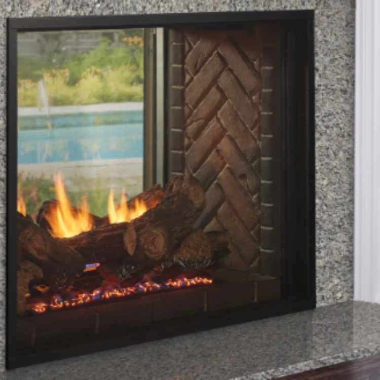 Majestic ODFORTG-36 Fortress Indoor/outdoor See-Thru Gas Fireplace W/IntelliFire