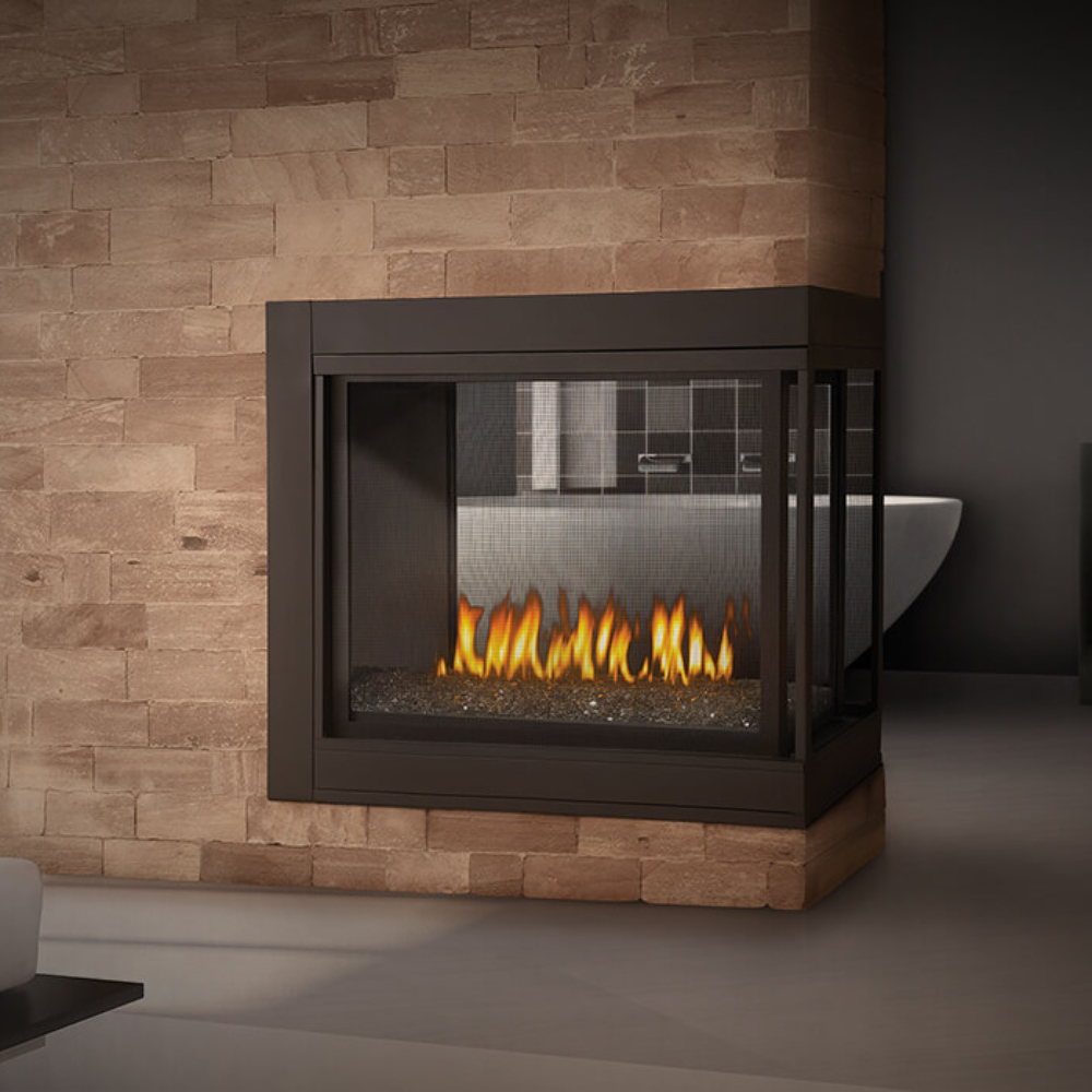 Napoleon BHD4PFCN Ascent 3-Sided Direct Vent Nat-Gas Fireplace Fire Cradle