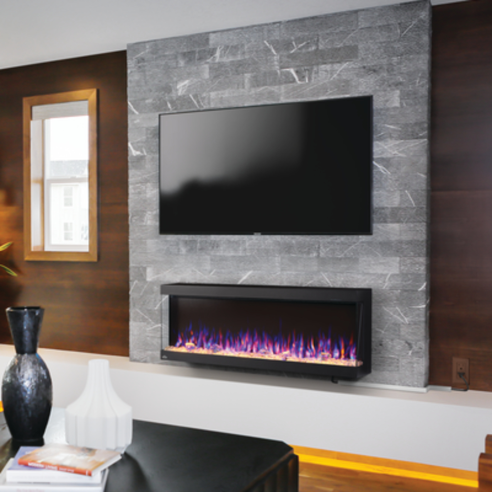 Napoleon NEFL50H-3SV Trivista Pictura 50" Three-Sided Wallmount Electric Fireplace