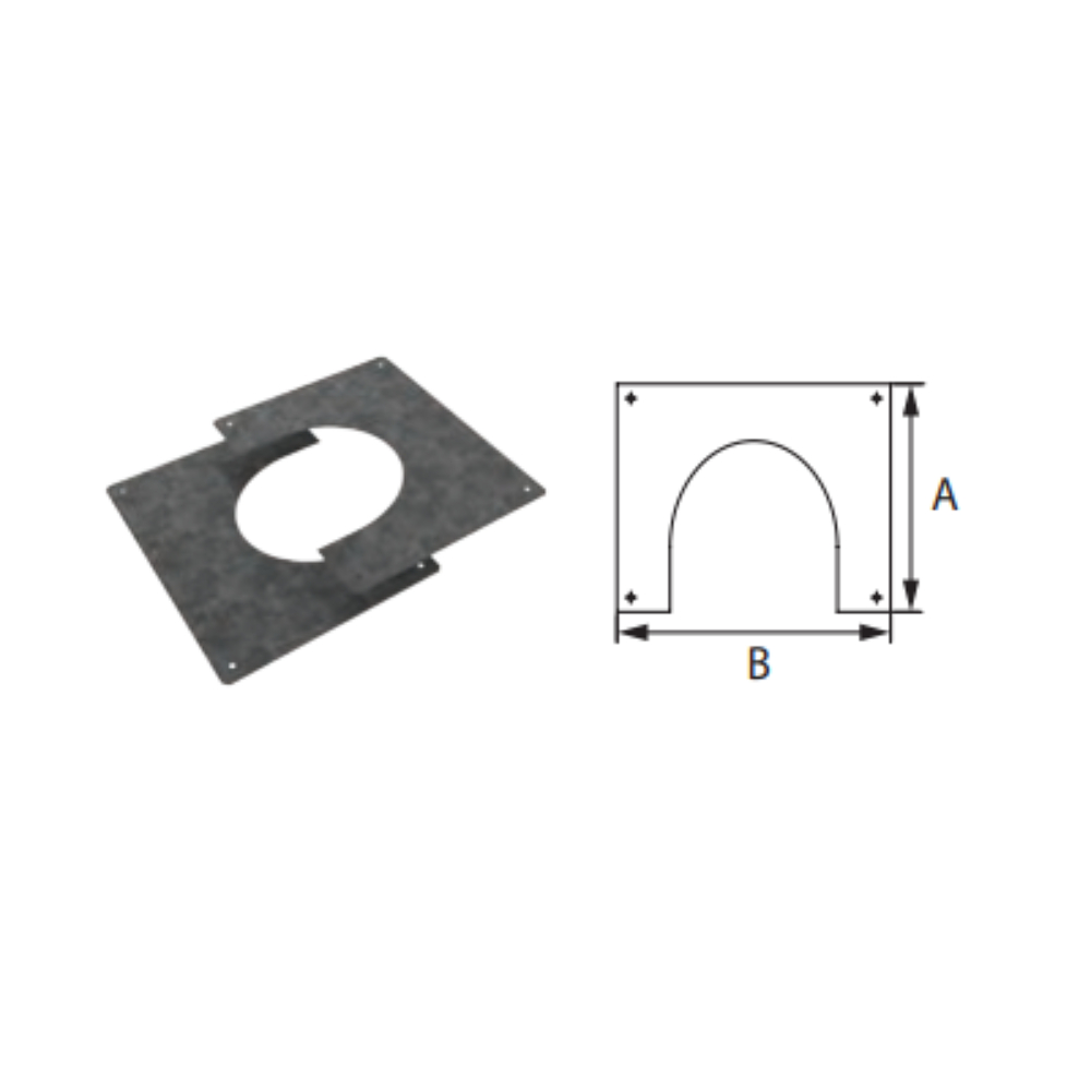 Duravent 3PPS-FSS Fire Stop Spacer - Single Wall