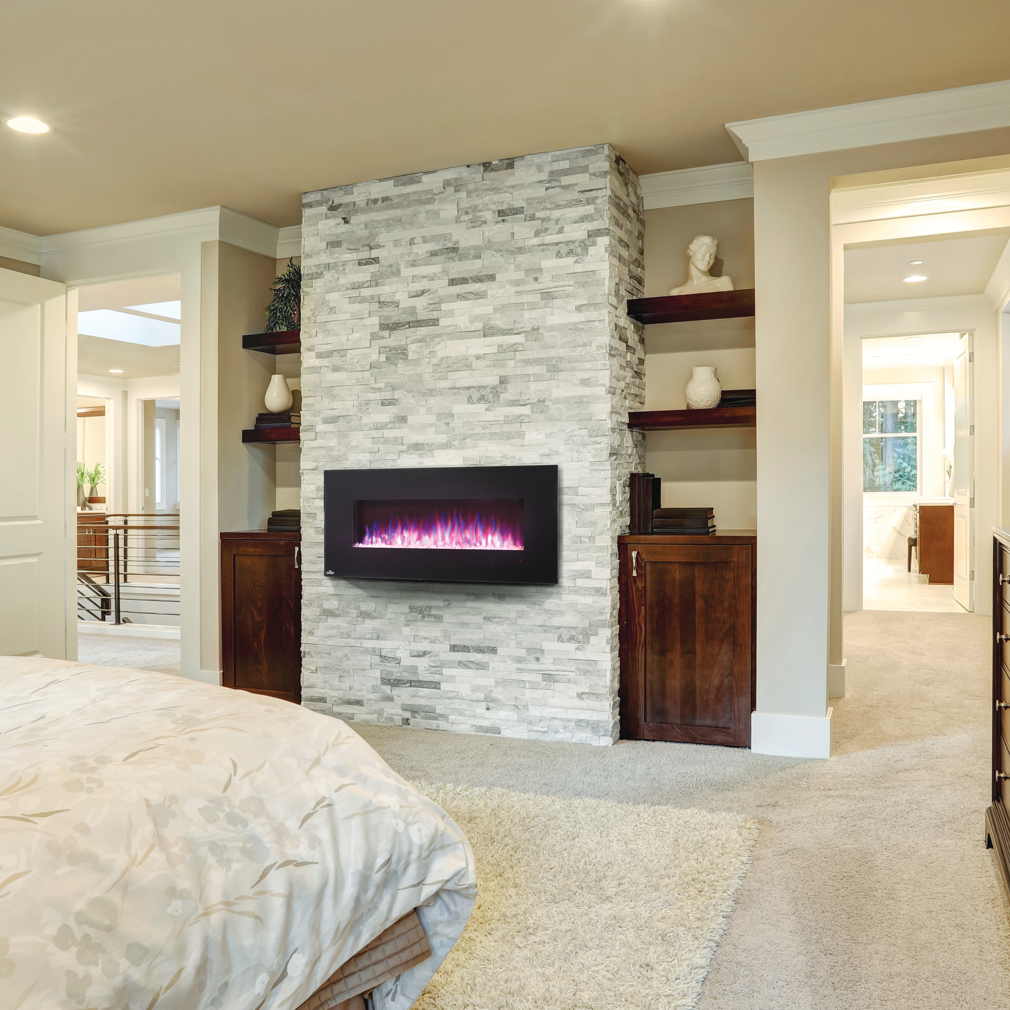 Napoleon NEFL50B-1 Amano 50" Electric Linear Fireplace