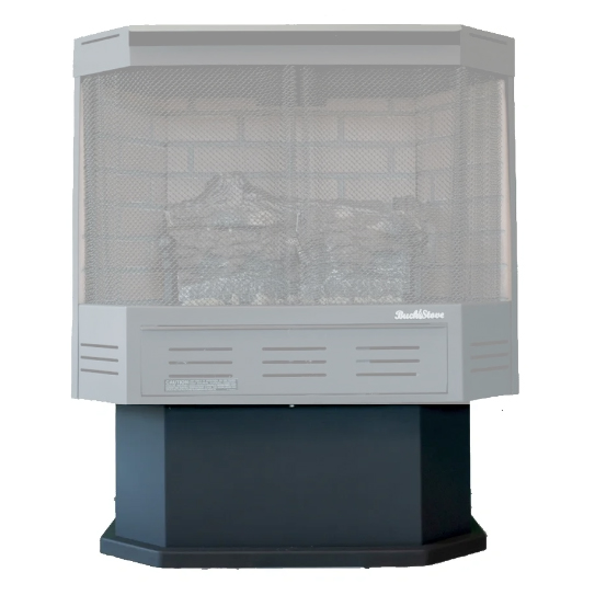 Buck Stove FAP21W Black Woodbox Pedestal for Model 21 (19.875"W x 15.5"H x 14.25"D)
