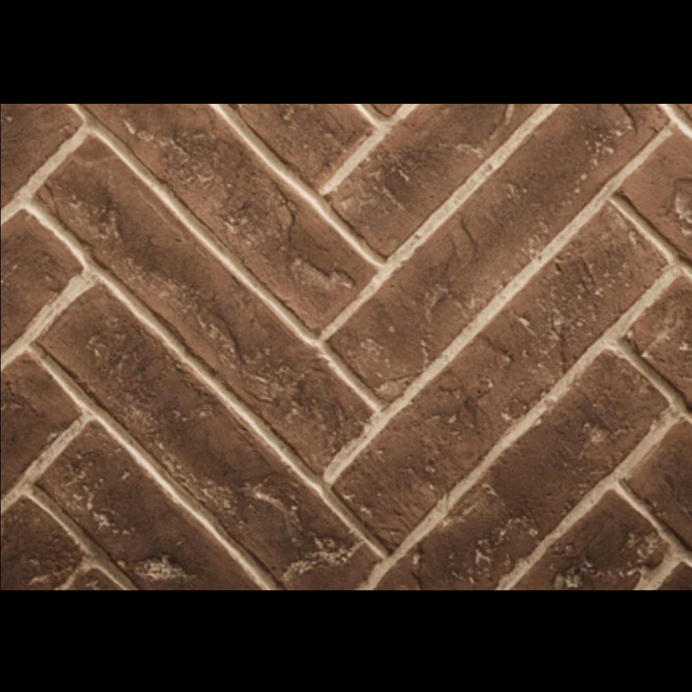 Majestic BRICK36MTBH Bick Interior Panels Herringbone Tavern Brown