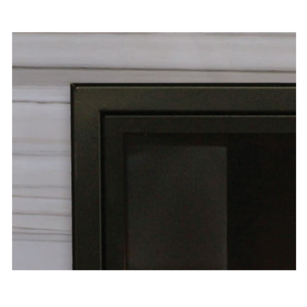 Empire DF362VBL Matte Black 1.5-in. Beveled Frame