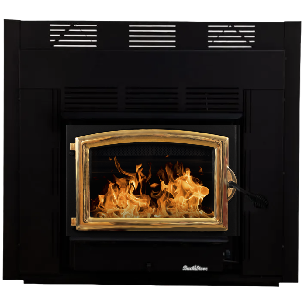 Buck Stove FPZC21G Zero-Clearance Model 21 Non-Catalytic Wood Stove Insert With Gold Door
