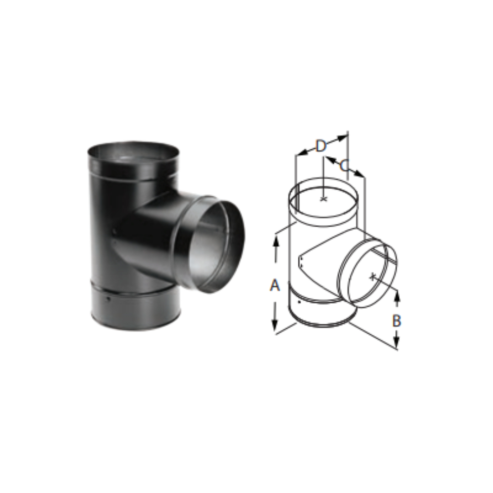 Duravent 10DBK-T Tee w/Clean-Out Cap
