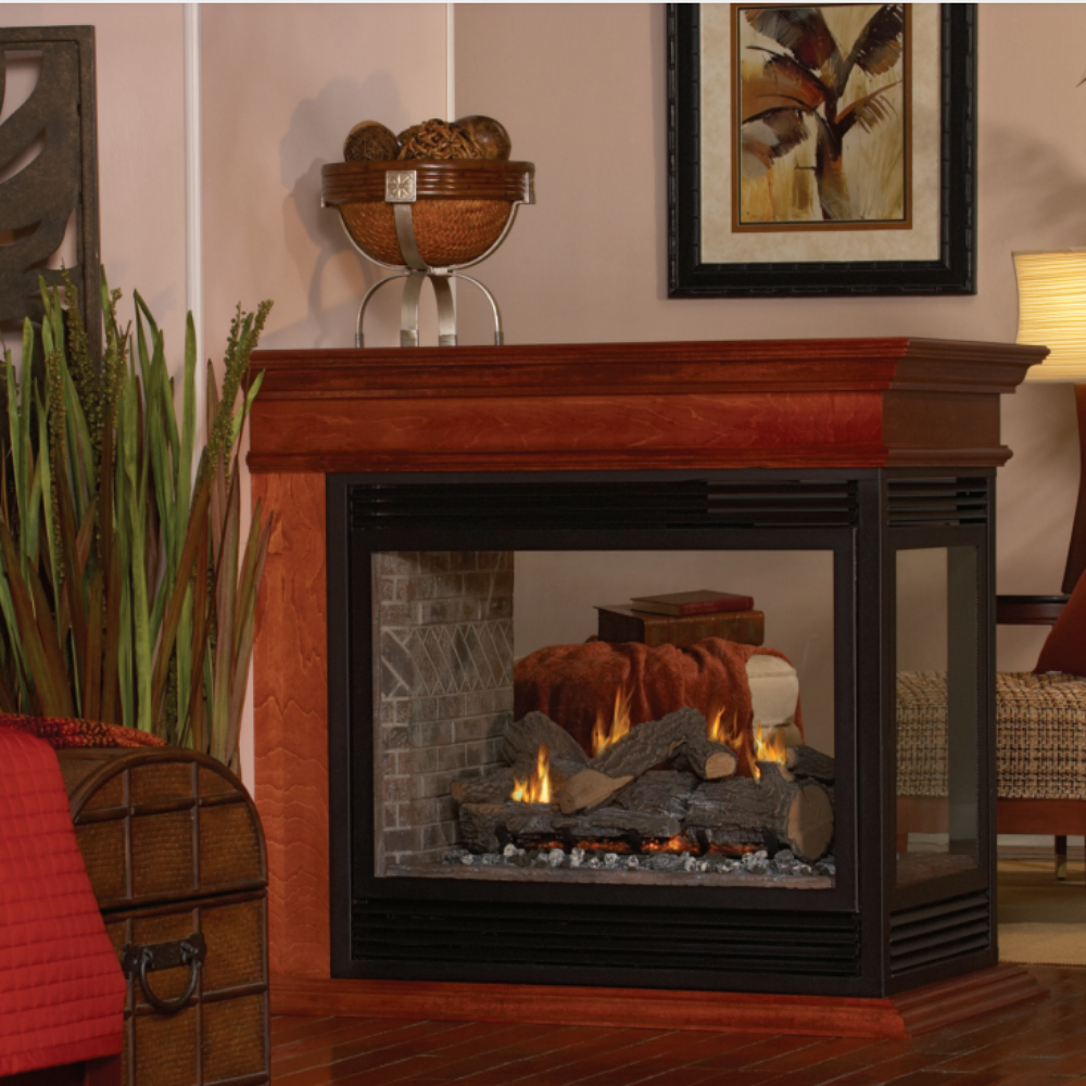 Empire DVP36PP32EP Tahoe Direct-Vent Peninsula MV 36'' Propane Fireplace