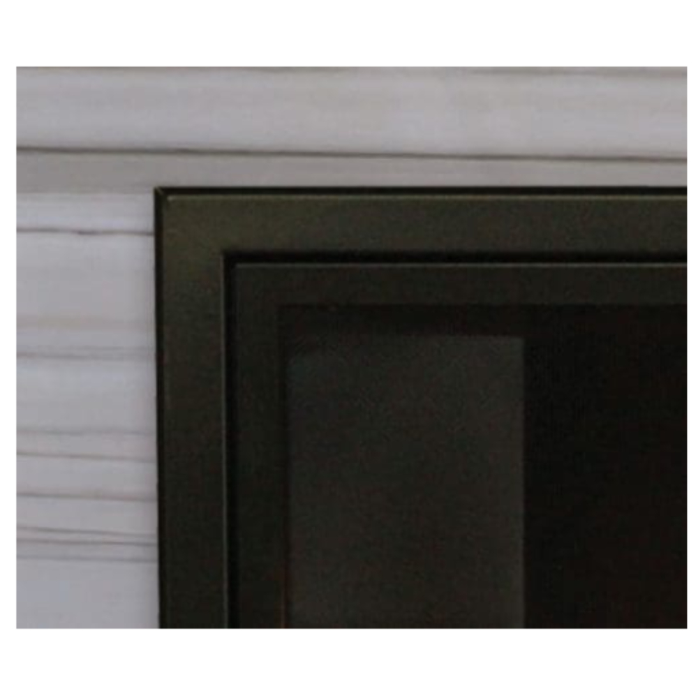 Empire DF482VBL Matte Black 1.5-in. Beveled Frame