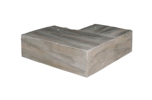 Lexington Hearth 7437 FS-CO-LH-WG Flat Sawn Weathered Grey Corner Mantel