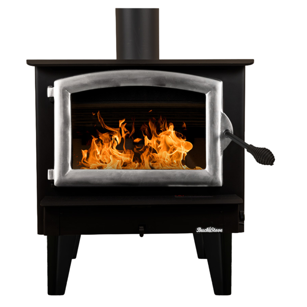 Buck Stove FP74P Model 74 FreeStanding Non-Catalytic Wood Stove with Pewter Door