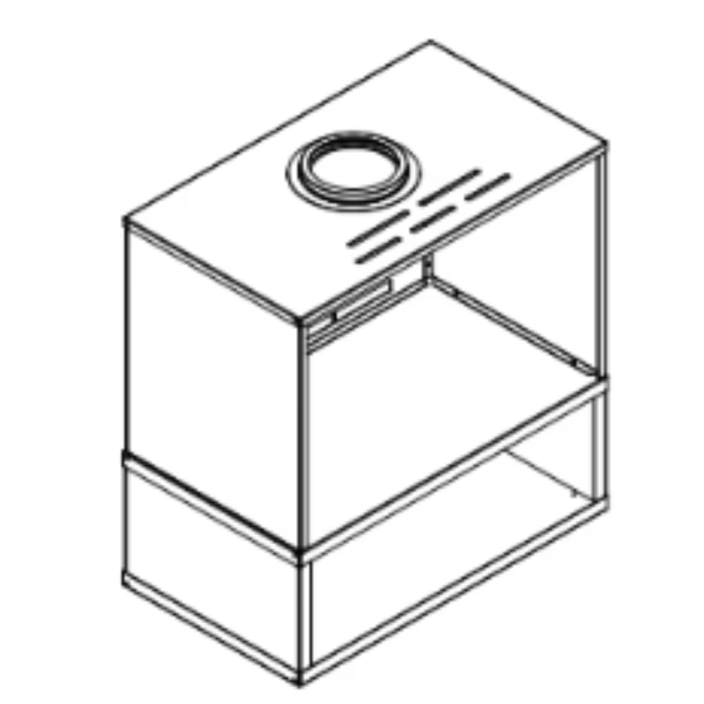 Majestic CK-30 Steel Cabinet With Pedestal Base For Use With 30" Gas Inserts