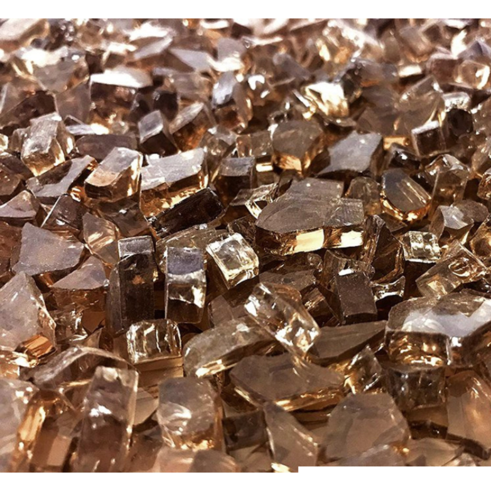 Enhance-a-Fire RI50-FG 4571 Rusty Iron 1/2” Crushed Tempered Fireglass (Non-Reflective)