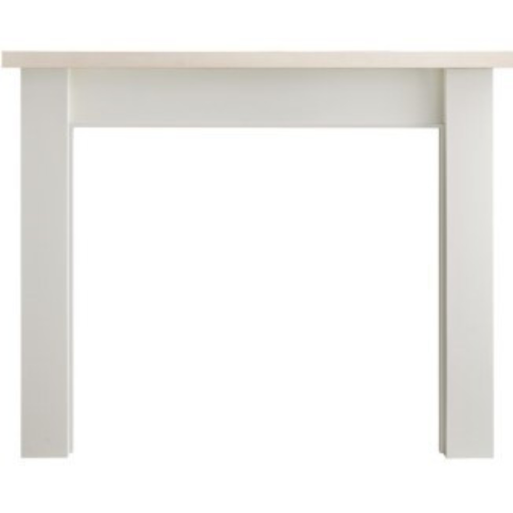 Monessen AFLLMPAUB-WW Laurel Mantel, Primed MDF & Maple top with Whitewash Stain