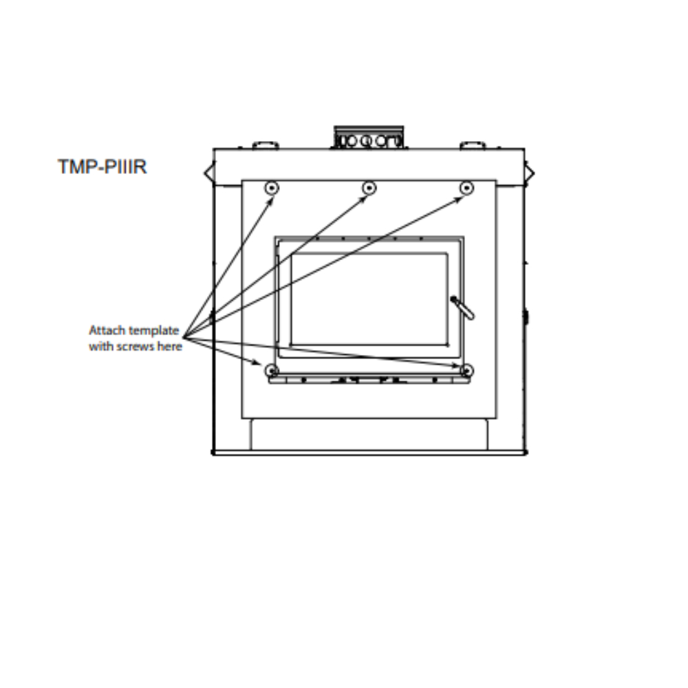 Majestic TMP-PIIIR Reusable Metal Finishing Template For The Pioneer Iii-Rbk