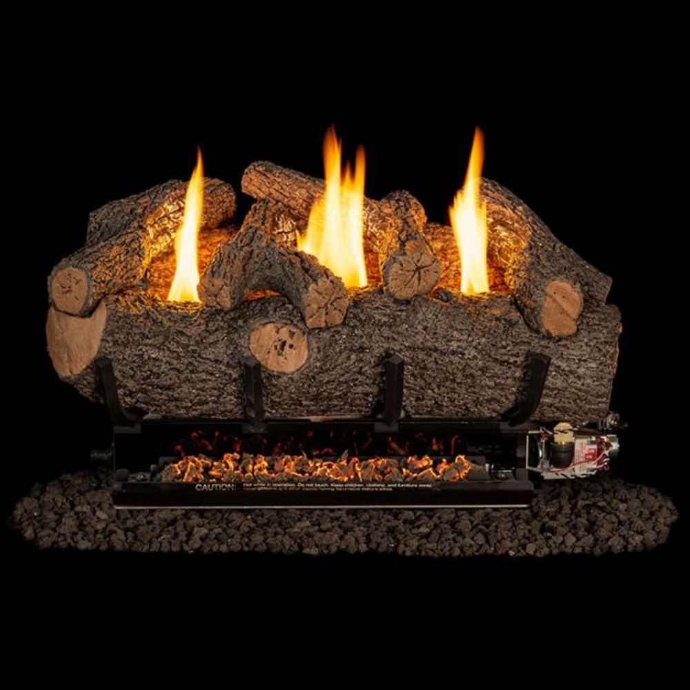 RealFyre M9-2-24 24" Meadow Oak See-Thru Log Set