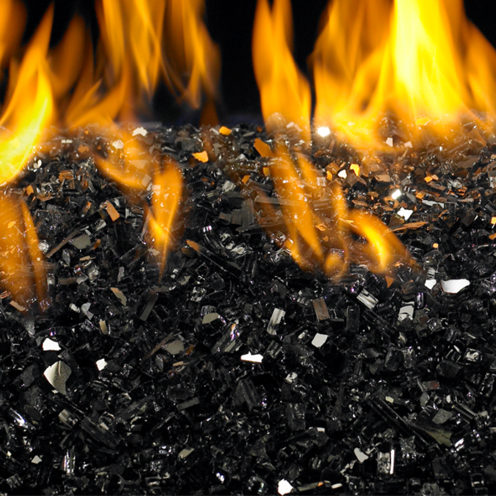 RealFyre GL-10J-BR Glass, Black Rflctv, Jar