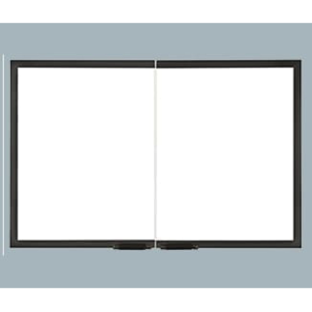 Majestic GGD36BK-B Gasketed Glass Door, Cabinet Style, Black (Not For Use On Radiant Units,