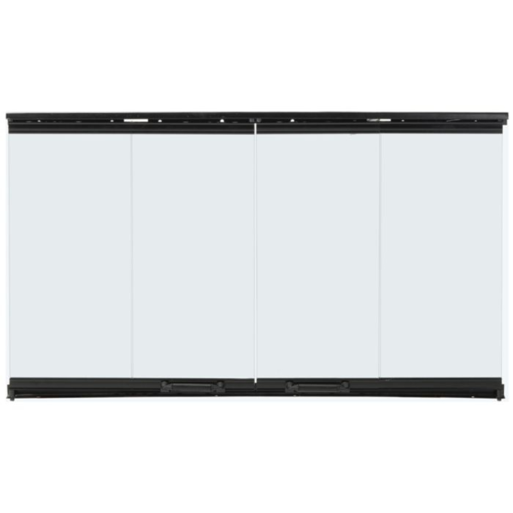 Majestic DM100 Original bi-fold glass doors with black trim