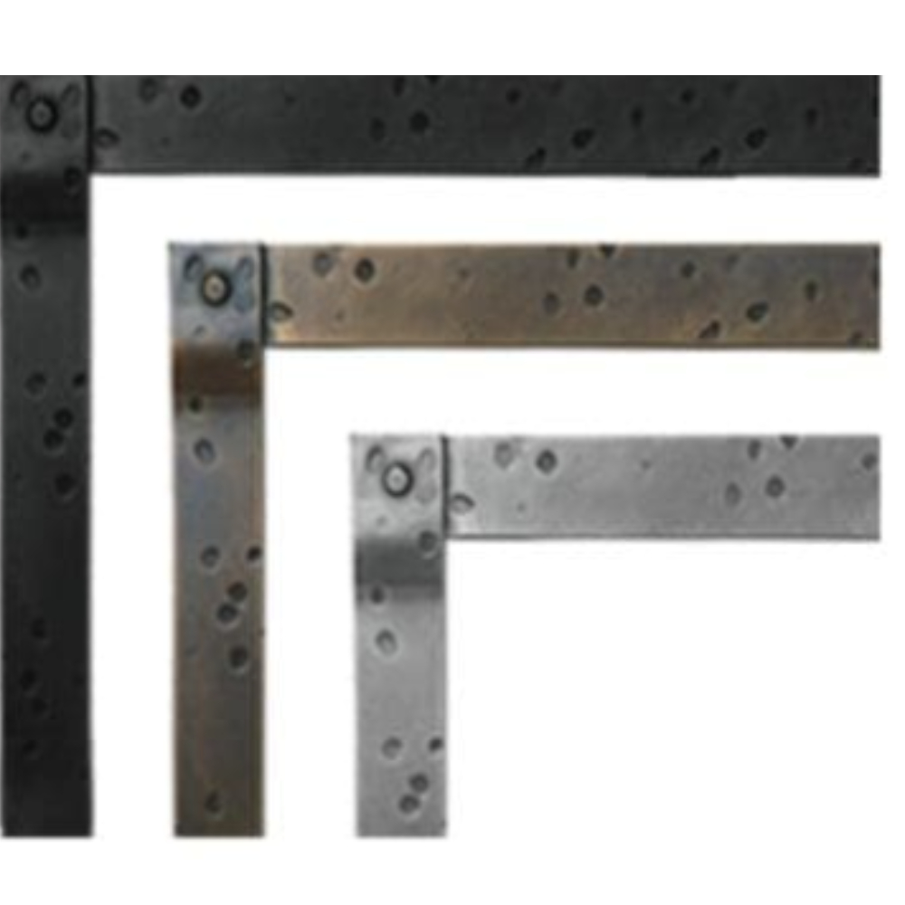 Empire DF36LHP Hammered Pewter Adjustable Beveled Trim Kit 1-in.