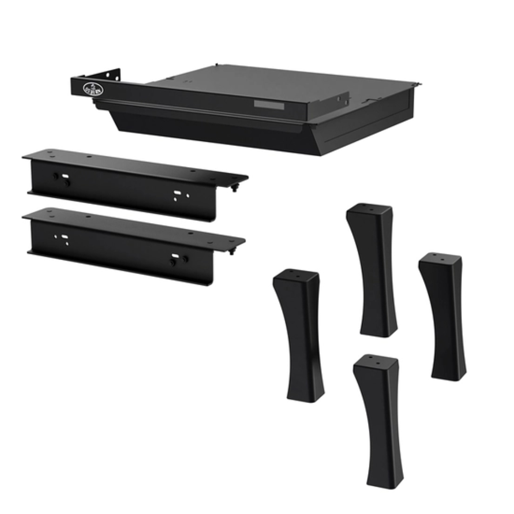 Osburn OA10235 Black Cast Iron Straight Legs With Ash Drawer