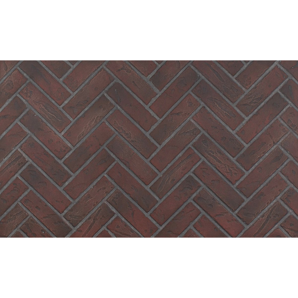 Enhance-a-Fire CH-HOTR 4686 Horizontal 36” x 22” Old Town Red Clinker Herringbone 5/8” Thick Premium Fiber Panels 2-Set