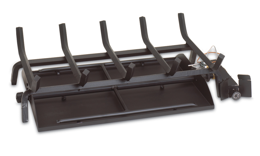 RealFyre G45-2-24-11P 24" See-Thru LP Gas Burner System/ Automatic Safety Pilot System