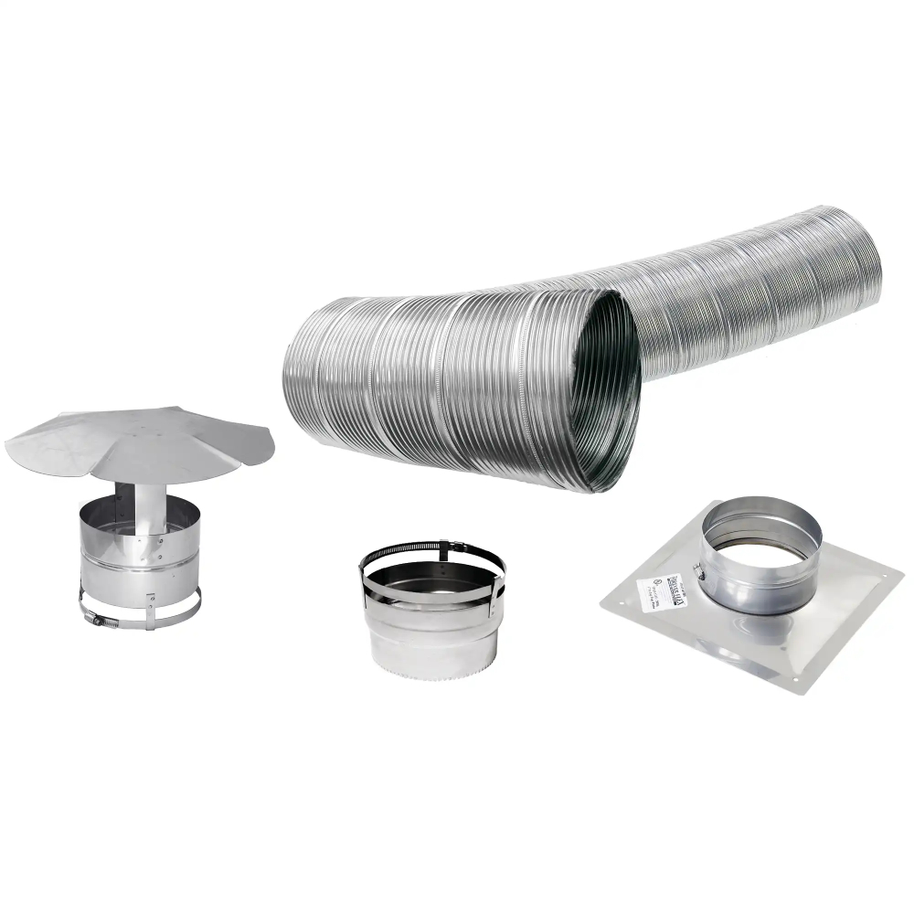 Drolet VOLKI-635 6 Dimension X 35' Stainless Flex Liner Kit For Inserts