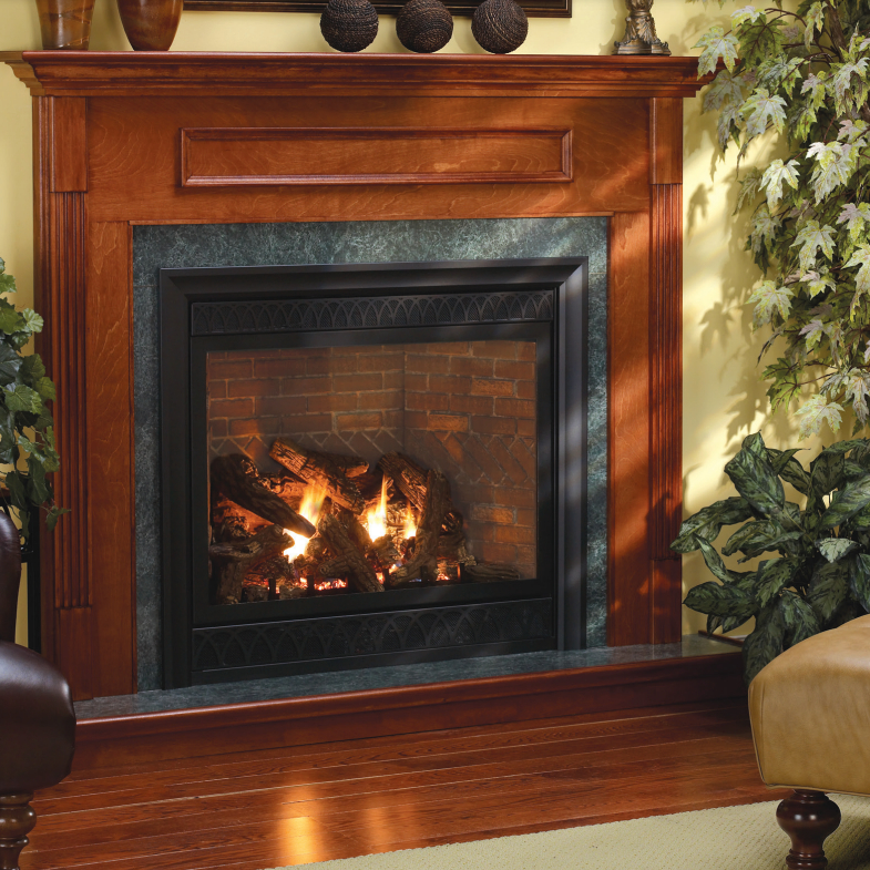 Empire DVX36FP31LP Tahoe Luxury 36" Propane Direct-Vent Fireplace w/Millivolt OnOff Switch Blower