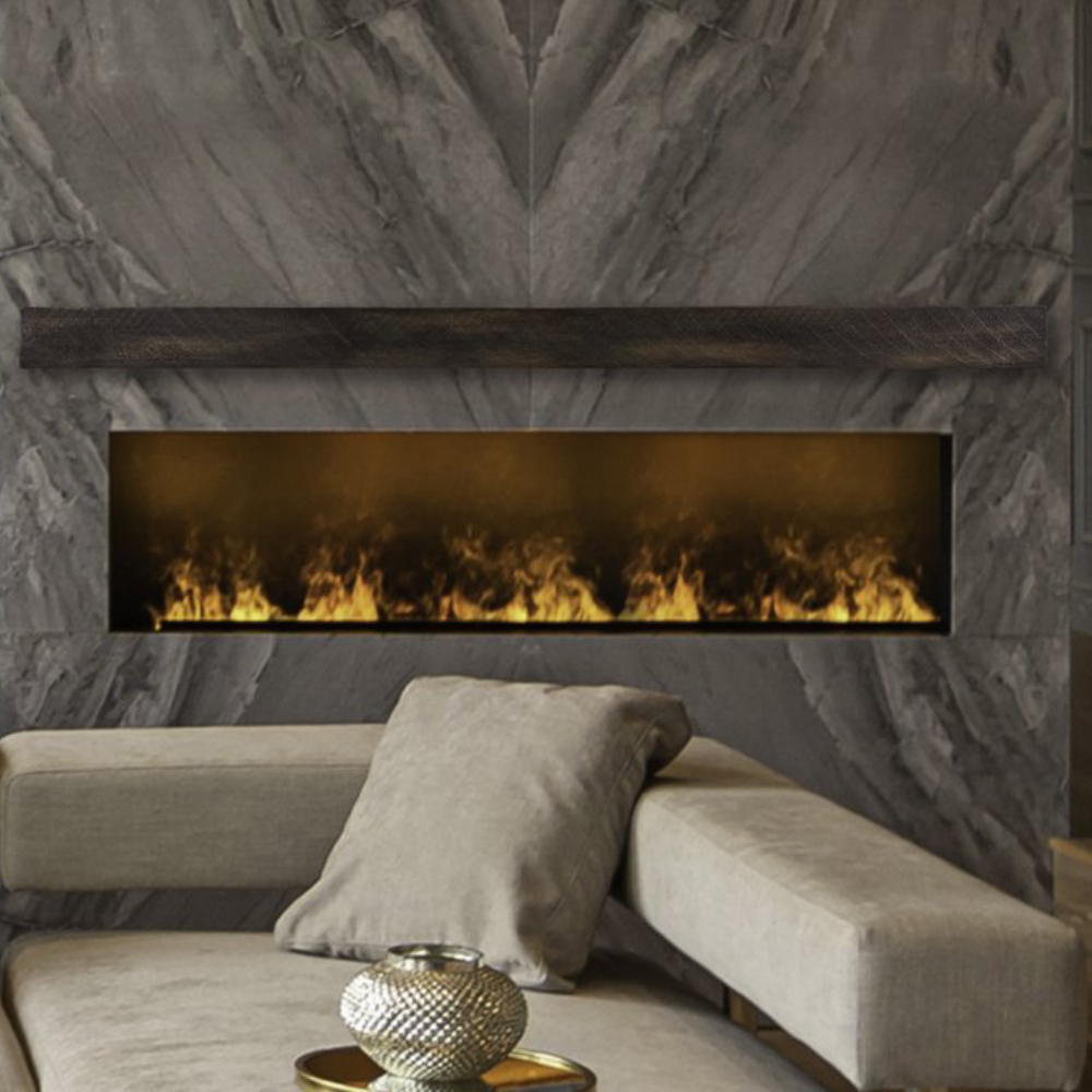 Lexington Hearth 7074 FS-5-LH-MD Flat Sawn Beam Maduro 5' Mantel