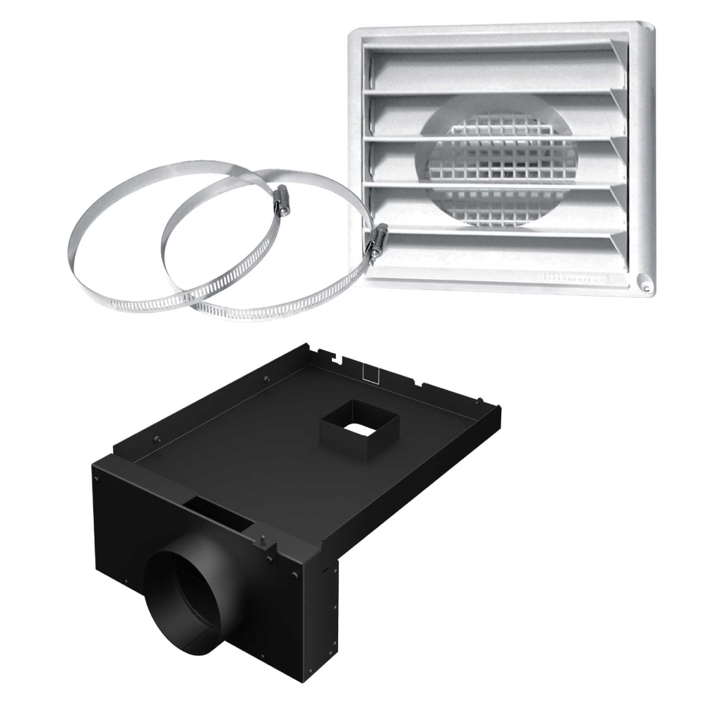 Drolet AC01211 5" Diameter FRESH AIR INTAKE KIT FOR WOOD STOVE ON LEGS