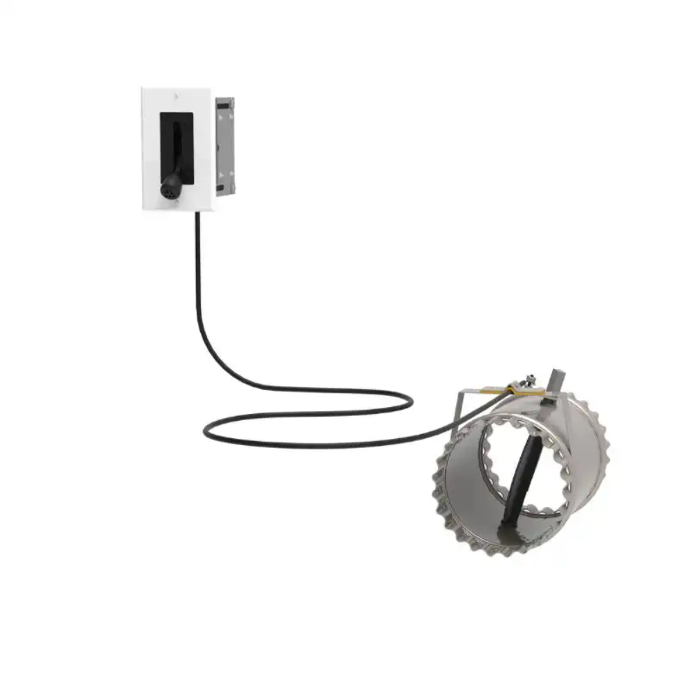 Drolet AC01349 5" diameter Fresh Air Intake Register With Airtight Damper