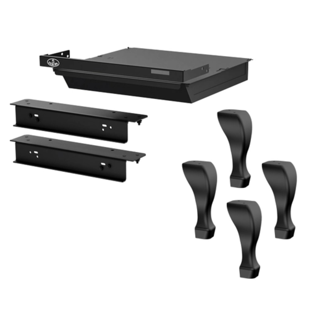 Osburn OA10226 Black Cast Iron Traditional Legs With Ash Drawer
