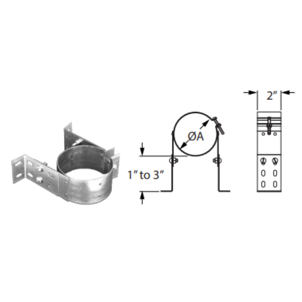 Duravent 4PVP-WSA 4 PV Adjustable Wall Strap