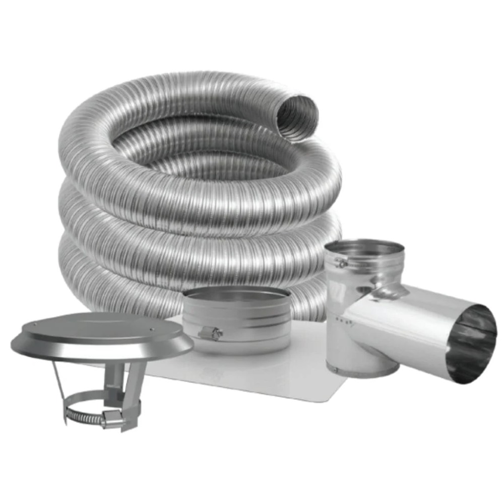Duravent 4DFPRO-35KT 4"DFPRO-35KT ( includes: DFSS Top Plate, Cap, Tee w/Cap )
