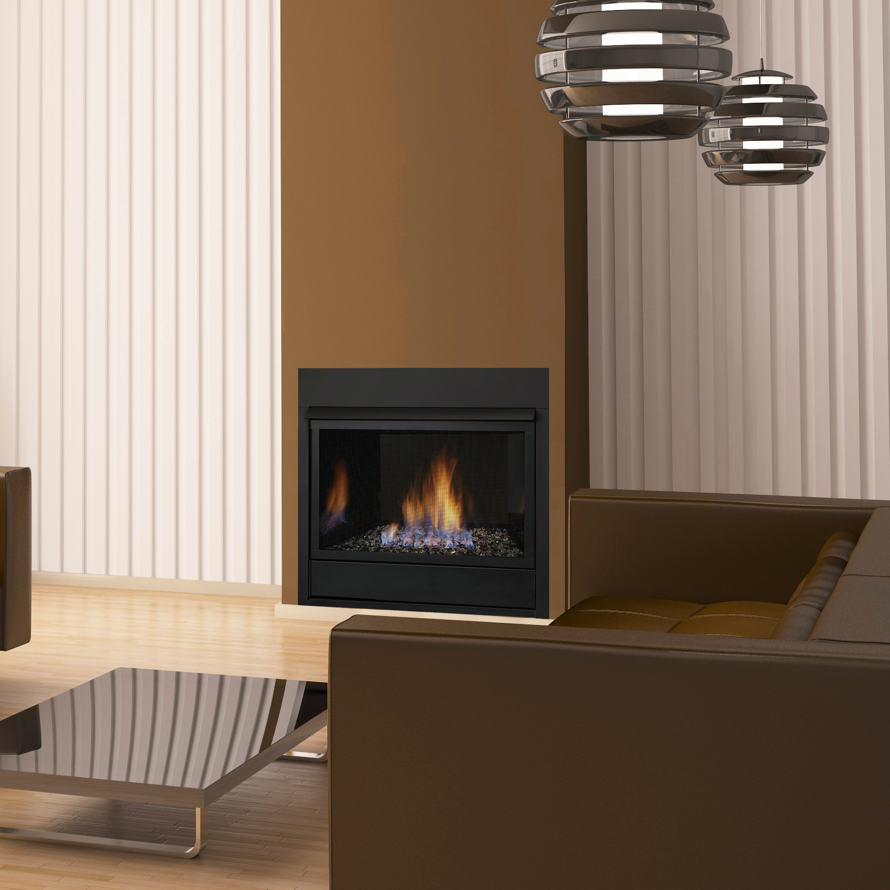 Monessen VFC32LPV Symphony 32" Vent Free Fireplace w/Millivolt Control Propane Burner