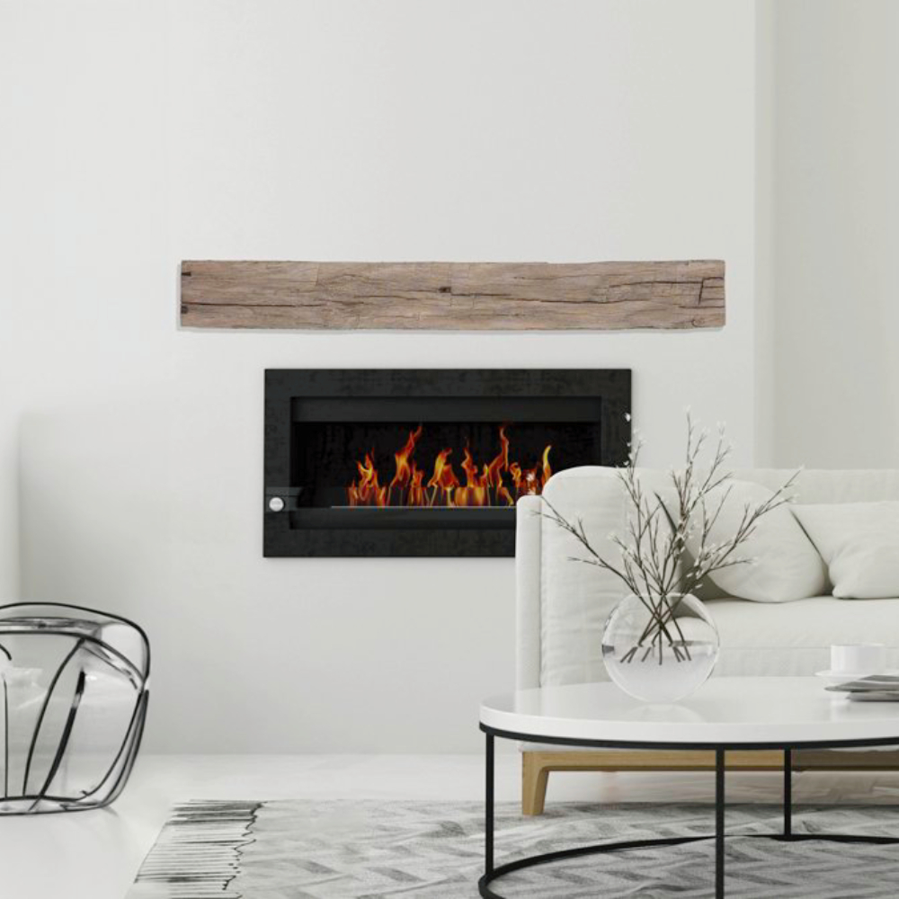 Lexington Hearth 7256 TB-4-LH-PH Tobacco Barn Pale Honey 4' Beam Mantel