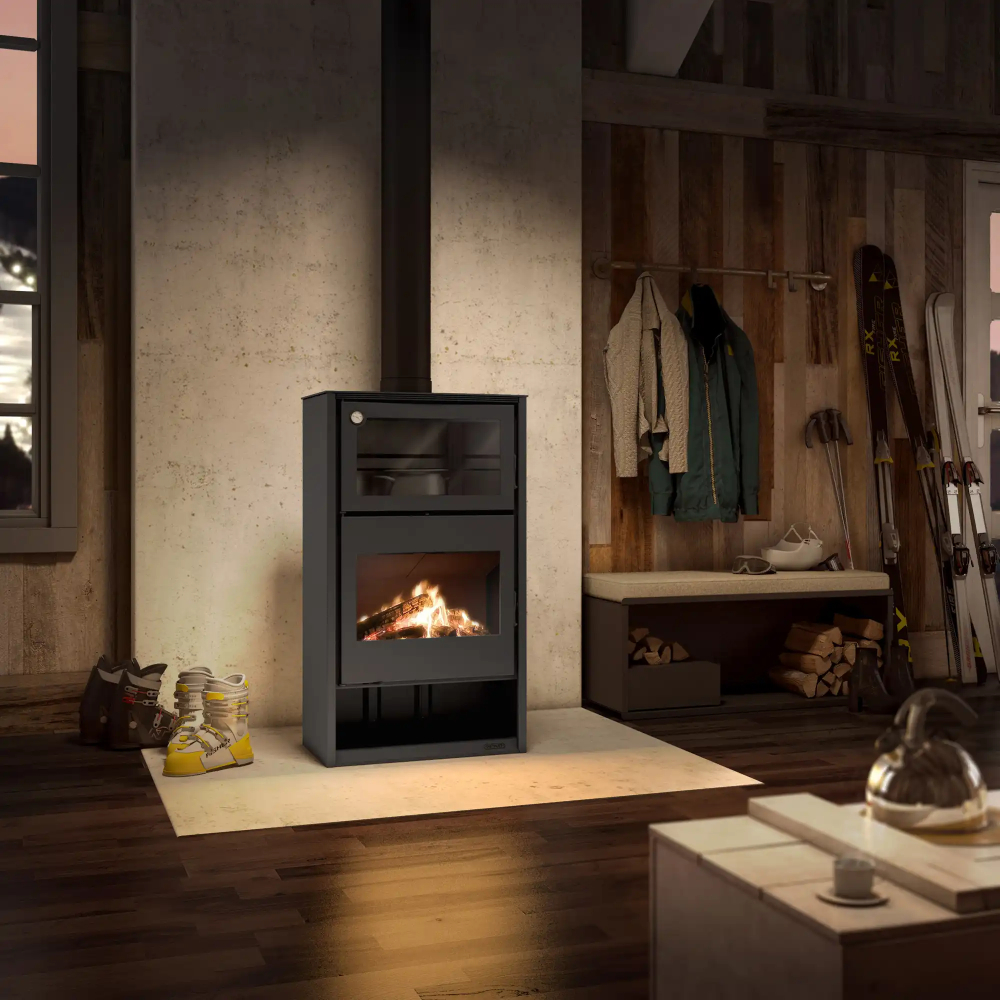 Drolet DB04810 Atlas Medium Wood Burning Cookstove
