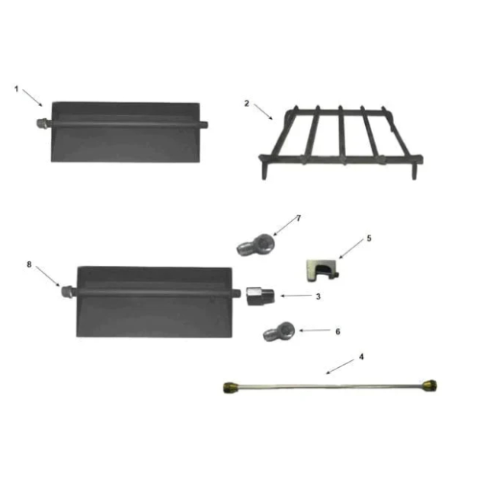 Majestic STSP24LP 24" Safety Pilot Hearth Kit For See-Through Fireplaces - 69,000 Btu/Hour Input (Lp)